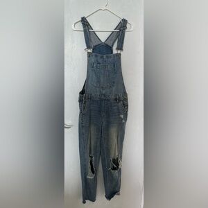 Aeropostale Women's Blue Denim Jumpsuit